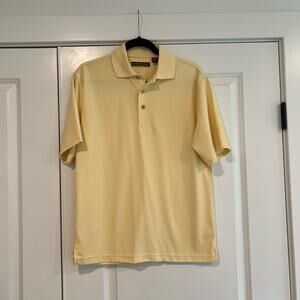 Cubavera Men's Polo Light Yellow‎ Size Small